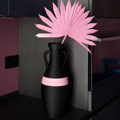 Pop Pot Giulio Cesare Anfora XL nera e rosa #2