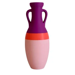 Pop Pot Giulio Cesare Anfora XL rosa arancio e viola #2