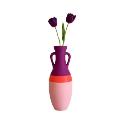Pop Pot Giulio Cesare Anfora XL rosa arancio e viola #2