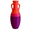 Pop Pot Giulio Cesare Anfora XL viola fucsia e arancio #1