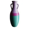 Pop Pot Giulio Cesare Anfora XL verde fucsia e viola