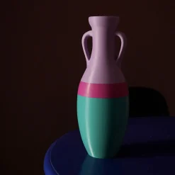 Pop Pot Giulio Cesare Anfora XL verde fucsia e viola