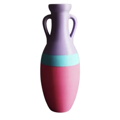 Pop Pot Giulio Cesare XL Anfora azzurra e rosa fucsia