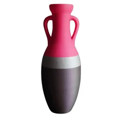 Pop Pot Giulio Cesare XL Anfora nera argento e fucsia