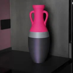 Pop Pot Giulio Cesare XL Anfora nera argento e fucsia