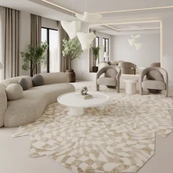 Illulian Groove Tappeto Beige