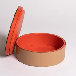 Luhdo Intarsio Briolette Caffè Latte Tangerine Circle Box