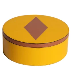 Luhdo Intarsio Briolette Mimosa Pekan Circle Box