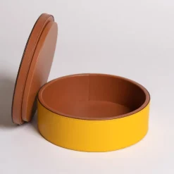 Luhdo Intarsio Briolette Mimosa Pekan Circle Box