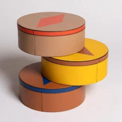 Luhdo Intarsio Briolette Mimosa Pekan Circle Box