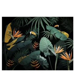 Officinarkitettura Jungle Dream Black Nature Carta da parati