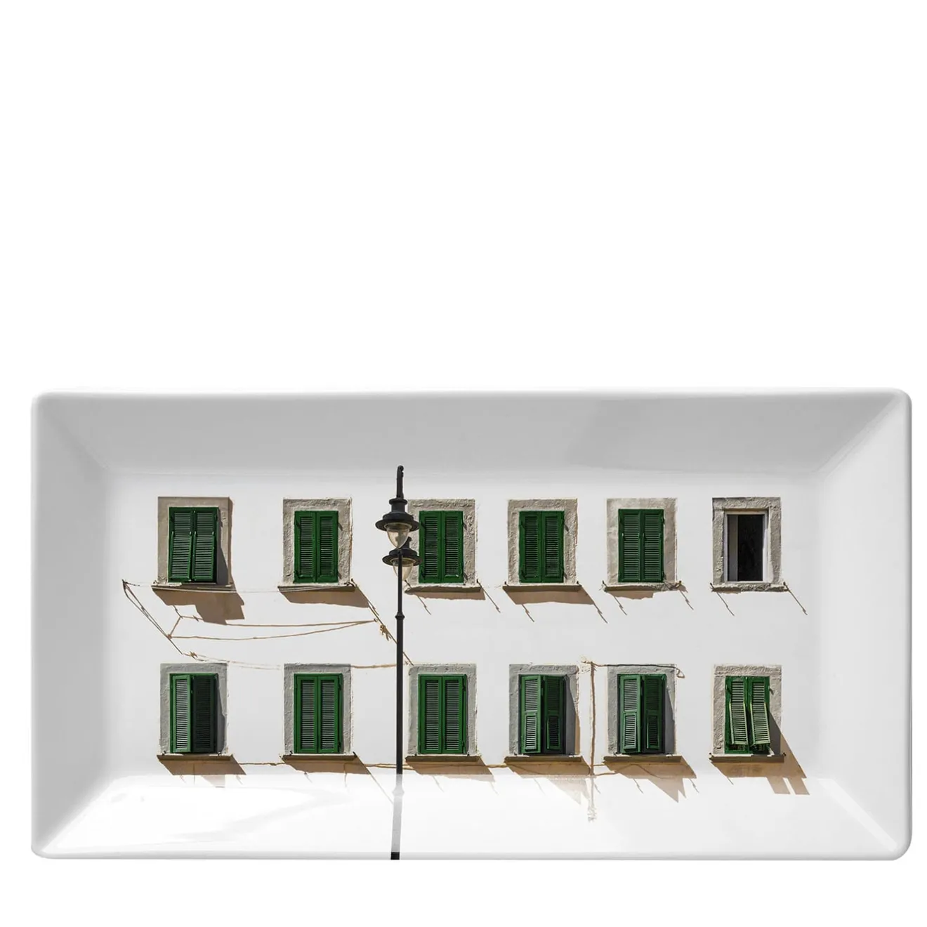 Grand Tour by Vito Nesta La Finestra Sul Cortile Piccola Videopoche rettangolare in porcellana #3