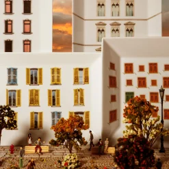 Grand Tour by Vito Nesta La Finestra Sul Cortile Piccolo Quadrato in porcellana Videopoche #1