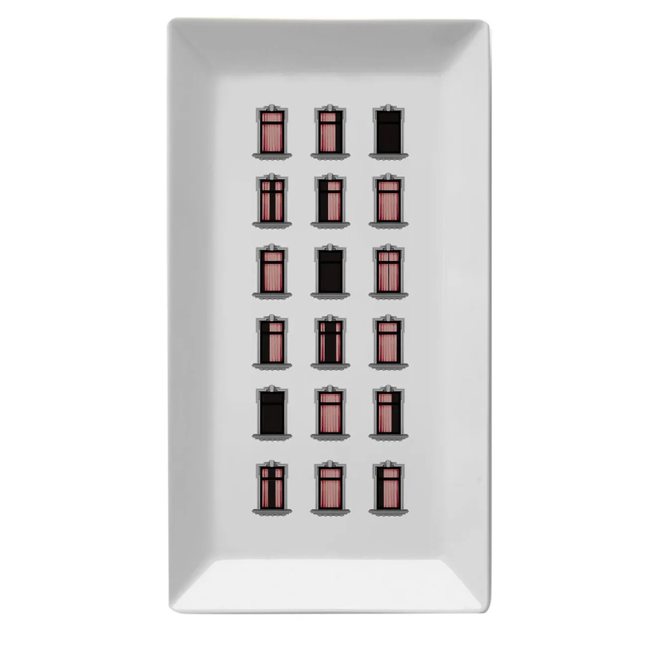 Grand Tour by Vito Nesta La Finestra Sul Cortile Videopoche rettangolare in porcellana #5