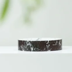 Kreoo Lavabo Blessed Circle in Rosso Lepanto e Calacatta Carrara