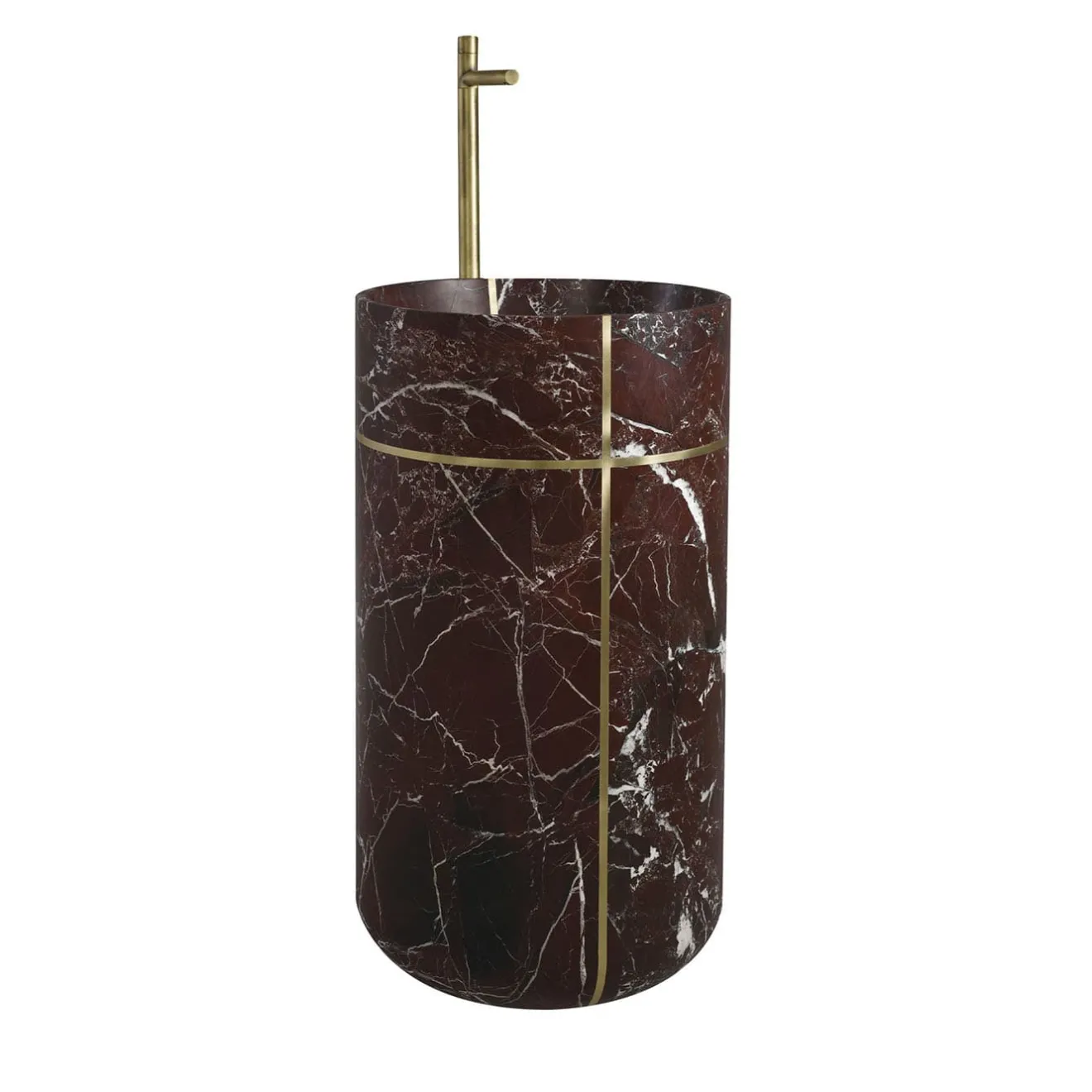 Kreoo Lavabo Tao Freestanding in Rosso Lepanto