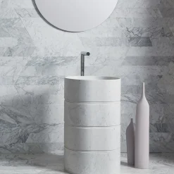 Monitillo 1980 Lavabo Trullo Bianco Carrara