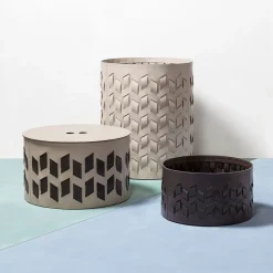 Rudi Lisbona 6 Cesto rotondo grigio