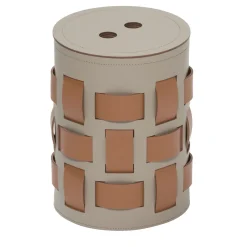 Rudi Lisbona 4 Cesto rotondo marrone con coperchio