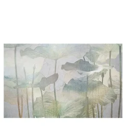 Officinarkitettura Lotus Leaves Botanika Carta da parati
