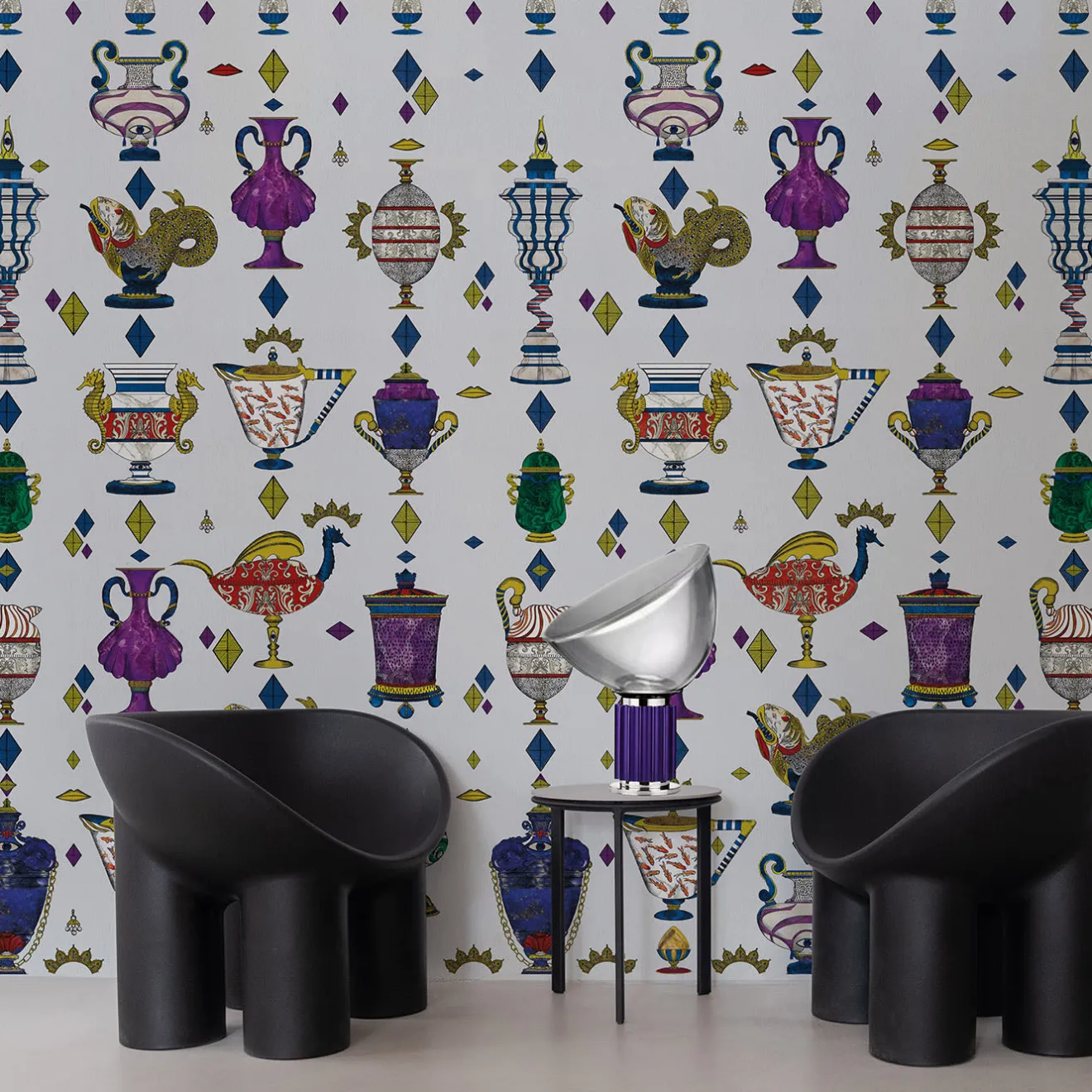 MaVoix Ludovica Ghiaccio Carta da parati