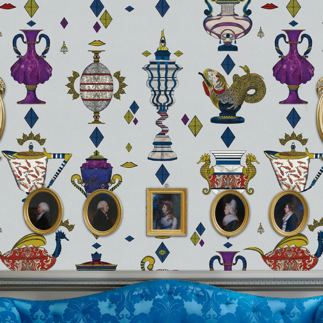 MaVoix Ludovica Ghiaccio Carta da parati