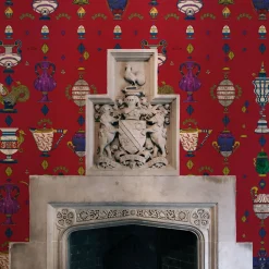 MaVoix Ludovica Rosso Nobile Carta da parati