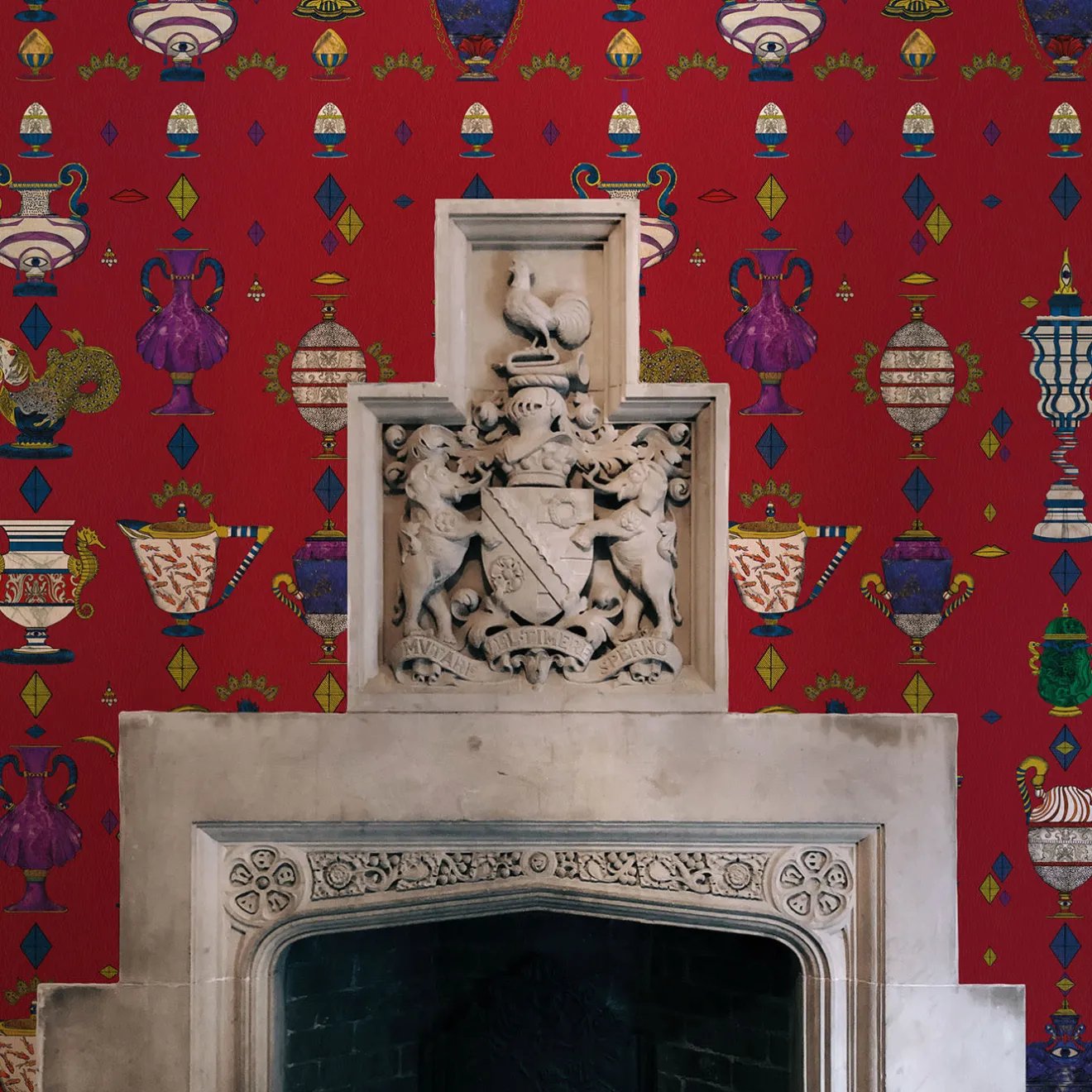 MaVoix Ludovica Rosso Nobile Carta da parati