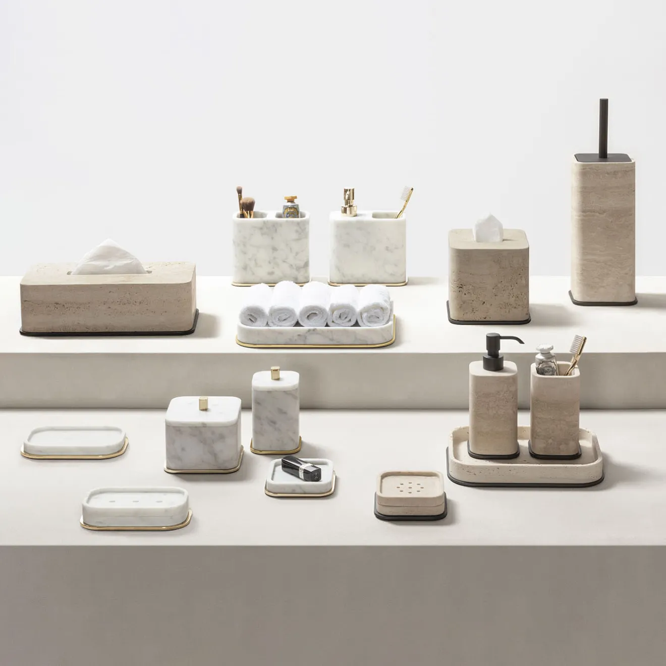 Giobagnara Mini vassoio rettangolare Polo Marble Valet #5