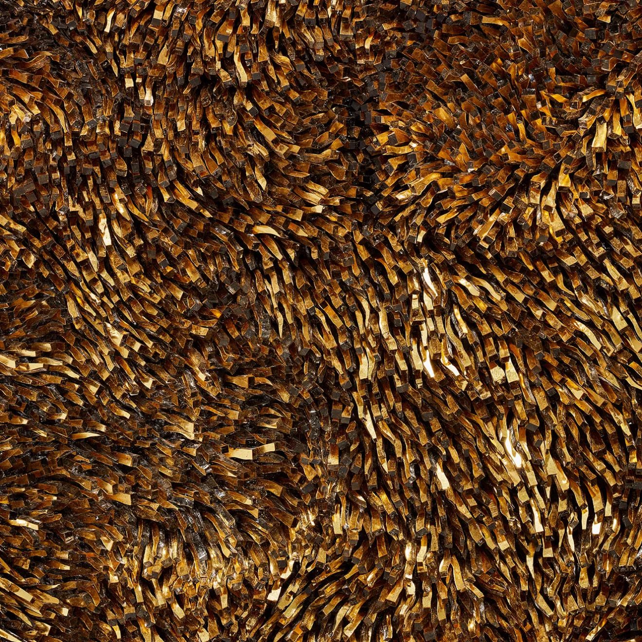 CaCO3 Studio Movimento N261 Pannello Decorativo In Vetro Oro