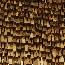 CaCO3 Studio Movimento N256 Pannello Decorativo In Vetro Oro