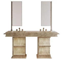 Devon&Devon My Love Water Vanity Medium in Gres Porcellanato Taj Mahal