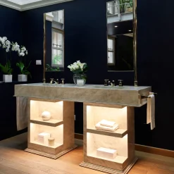 Devon&Devon My Love Water Vanity Medium in Gres Porcellanato Taj Mahal