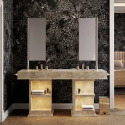 Devon&Devon My Love Water Vanity Medium in Gres Porcellanato Taj Mahal