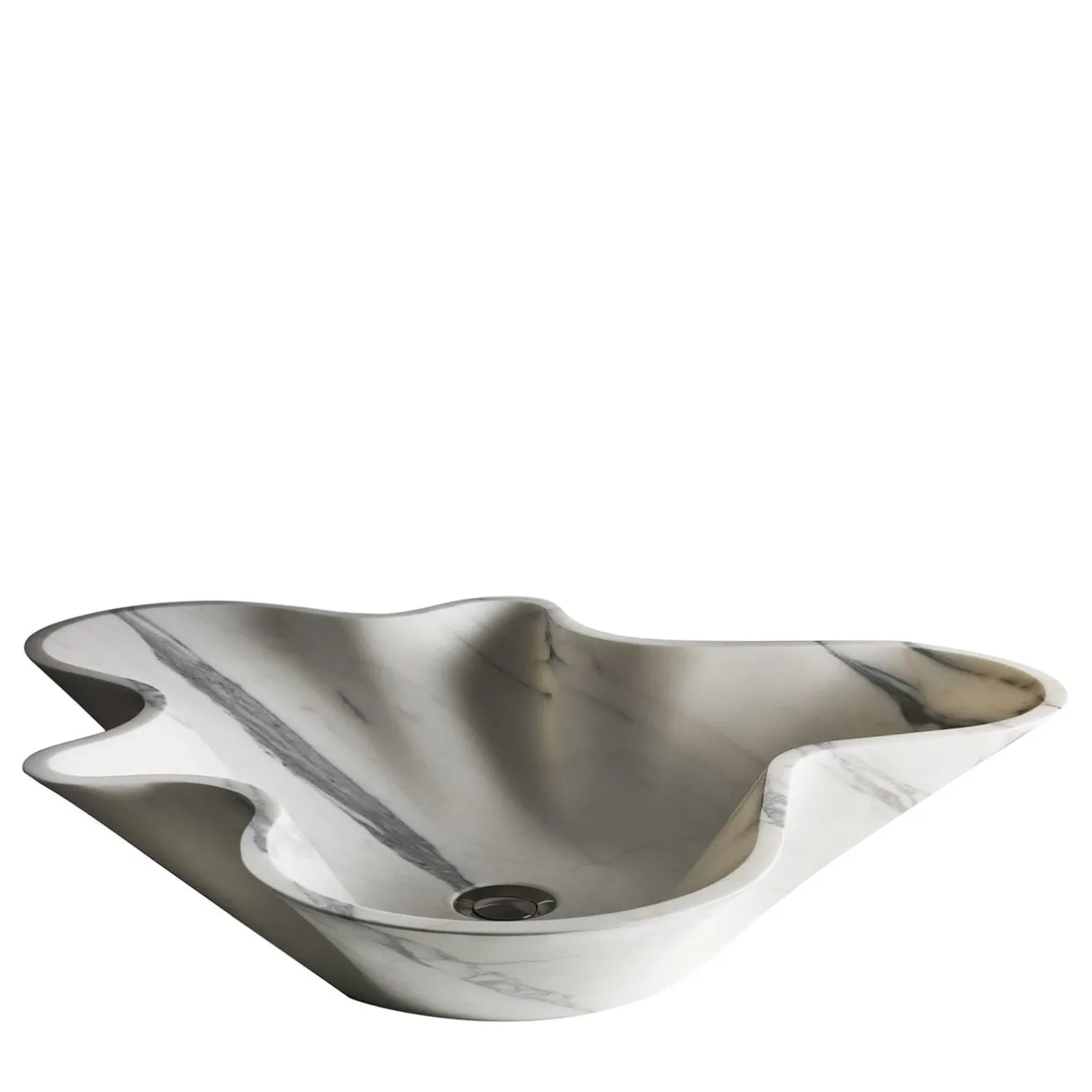 Kreoo Nabhi Collection Lavabo Bowl N.1 in Calacatta Carrara
