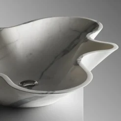 Kreoo Nabhi Collection Lavabo Bowl N.1 in Calacatta Carrara