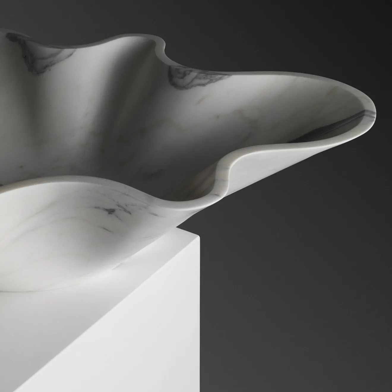 Kreoo Nabhi Collection Lavabo Bowl N.1 in Calacatta Carrara