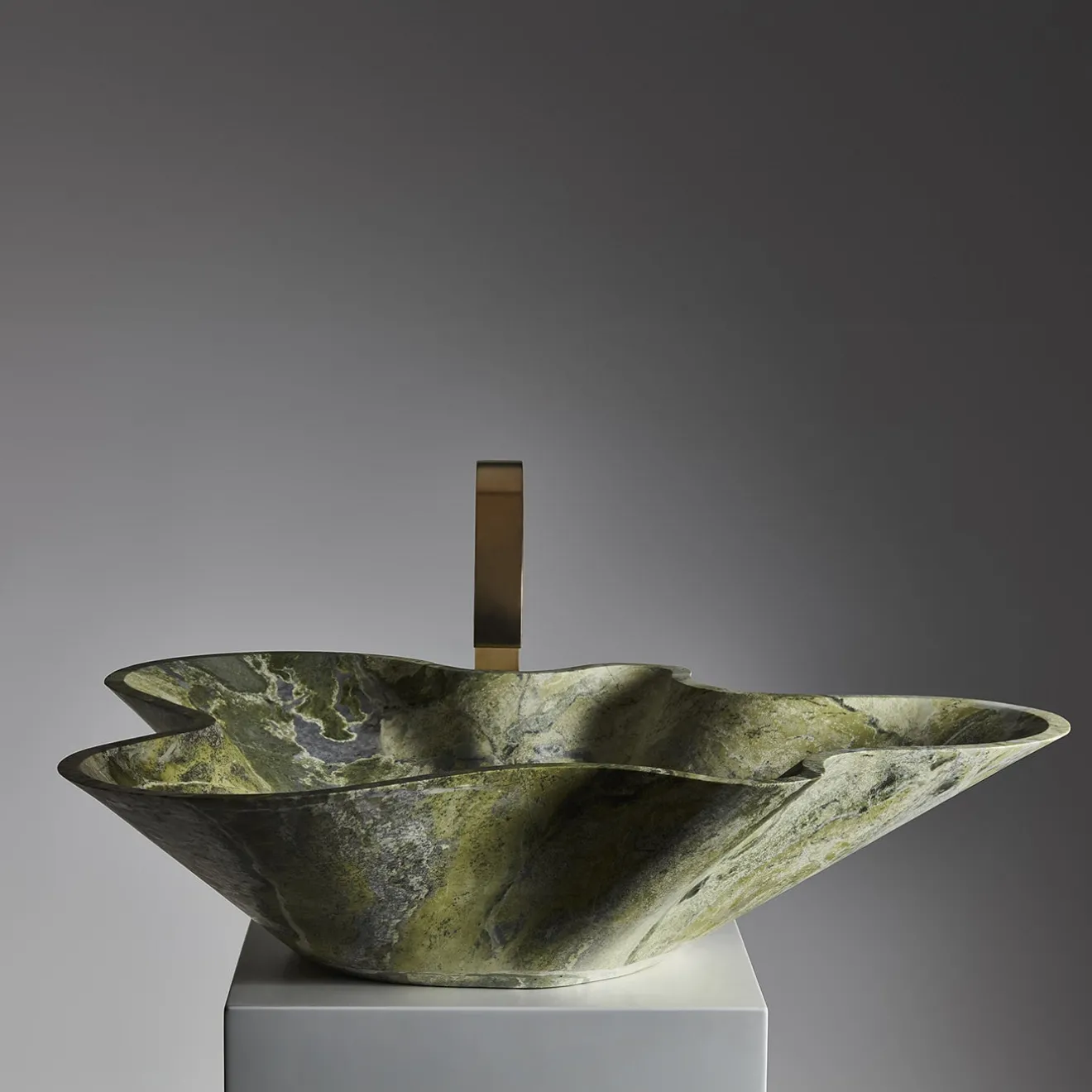 Kreoo Nabhi Collection Lavabo Bowl N.1 in Artik Green
