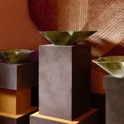 Kreoo Nabhi Collection Lavabo Bowl N.1 in Artik Green