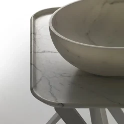 Kreoo Nabhi Collection Lavabo Bowl N.4 Small in Bianco del Re