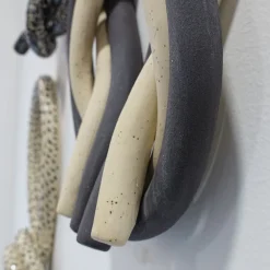 Alice Del Ferraro Nodo Murale, decorazione murale beige e marrone