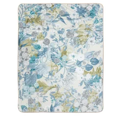 Grand Tour by Vito Nesta Notti D'Oriente Plaid in velluto con rami fiori e paesaggi