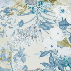 Grand Tour by Vito Nesta Notti D'Oriente Plaid in velluto con rami fiori e paesaggi