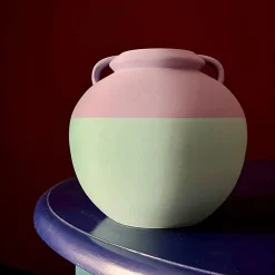 Pop Pot Numa Pompilio L Anfora bicolore bianca e rosa