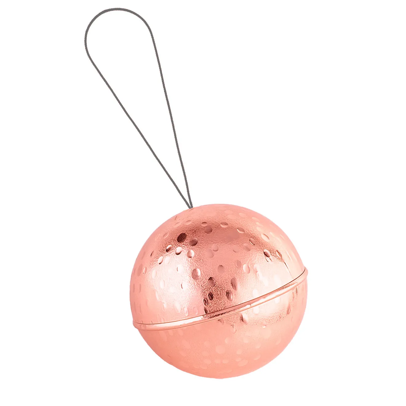 Zanetto Ornamento a forma di palla di Natale Luna Rosa - Set di 2