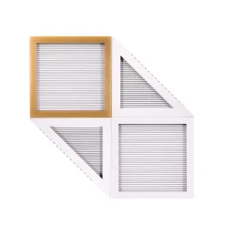 Chendù ORU Collection Decorazione murale essenziale a triangolo in bianco e nero