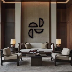 Chendù ORU Collection Essential Total Black Half Circle Decor da parete