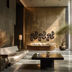 Chendù ORU Collection Essential Total Black Half Circle Decor da parete