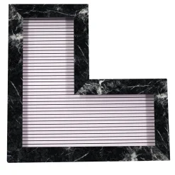 Chendù ORU Collection Luxury Grigio Carnico marmo Angolo Decorazione da parete