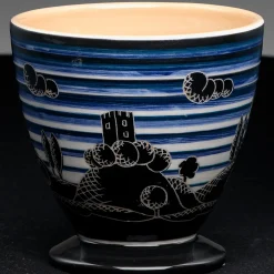 Rometti Paesaggio Umbro Vaso in ceramica fatto a mano